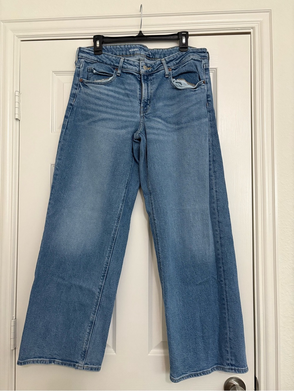 Old Navy Mid Rise Wide Leg Jeans
